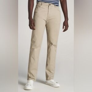 American Tall Men's Straight Pants Size 34 x 40 Long NEW NWT Tan Beige Khaki